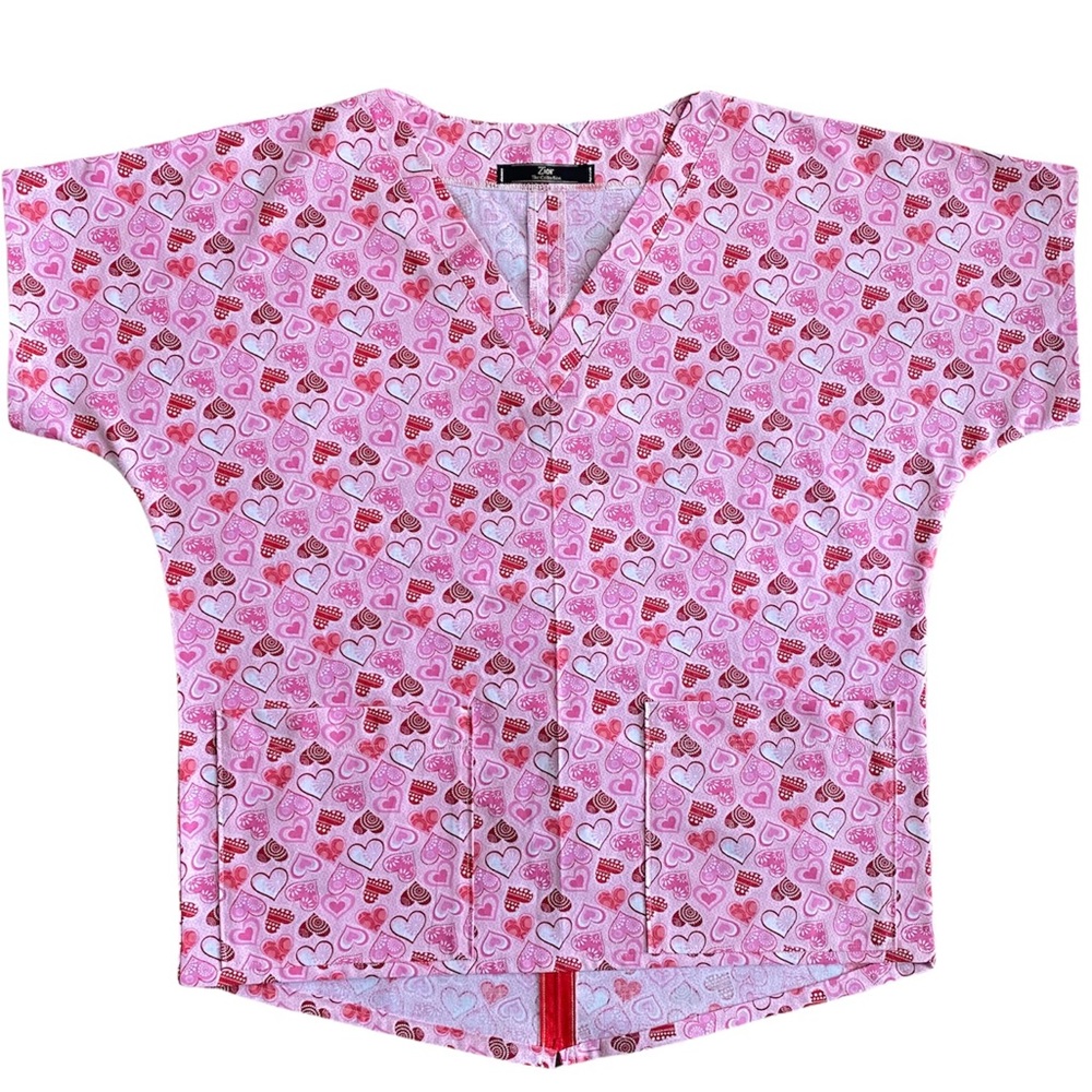 Handmade VALENTINES DAY Glitter Scrub Top w/ FREE Mask